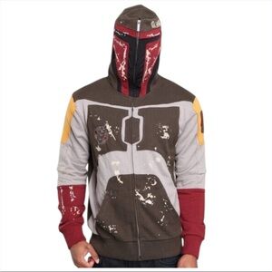 Star Wars Marc Ecko Cut & Sew Boba Fett Zip Up Hoodie Men’s Medium Disney